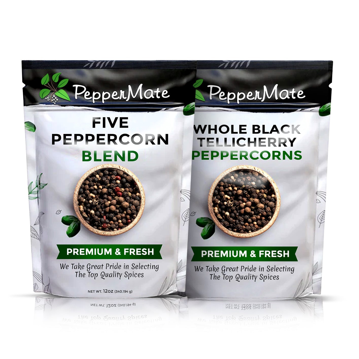 The Pepper Trade Gourmet Peppercorn Blend Collection, 8 Pack Gift Set |  Sampler Spice Gift Set, Use in Grinders